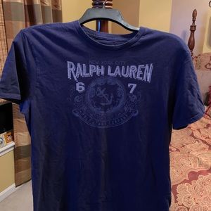 Navy t shirt Polo by Ralph Lauren.